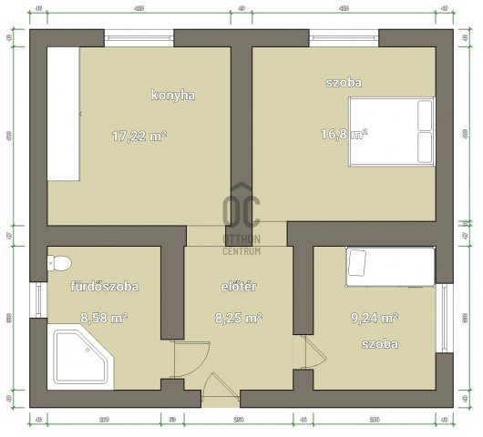 Eladó családi ház, Szolnokon 34.5 M Ft, 2 szobás