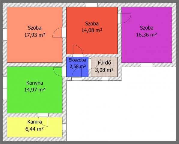 Eladó családi ház, Kazáron 19.9 M Ft, 3 szobás