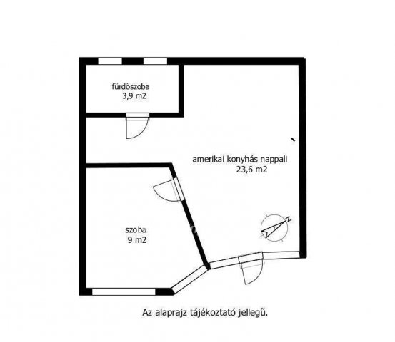 Eladó téglalakás, Veresegyházon 44.9 M Ft, 1+1 szobás