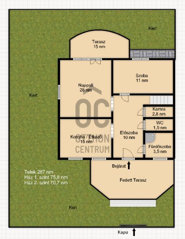 Eladó családi ház, Szentendrén 132.5 M Ft, 5 szobás