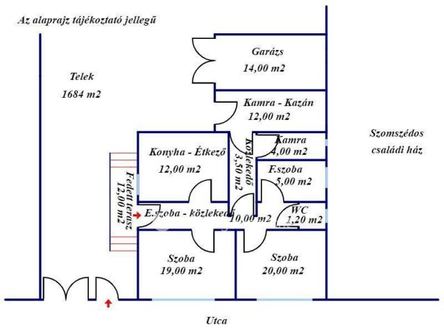 Eladó családi ház, Csorváson 21.5 M Ft, 2 szobás