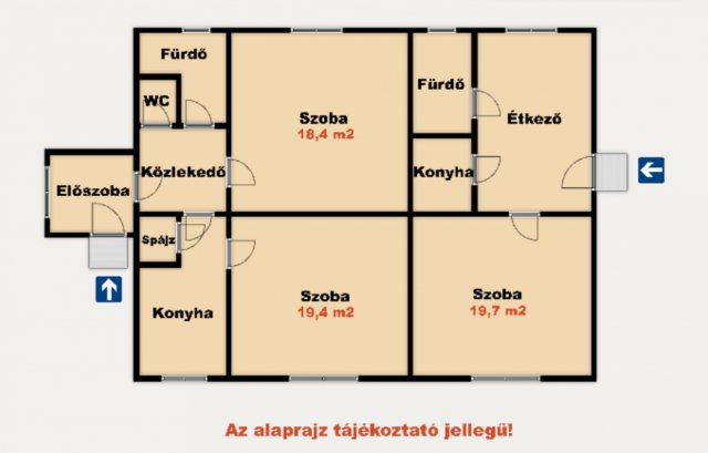 Eladó családi ház, Kiskunhalason 34.9 M Ft, 3 szobás