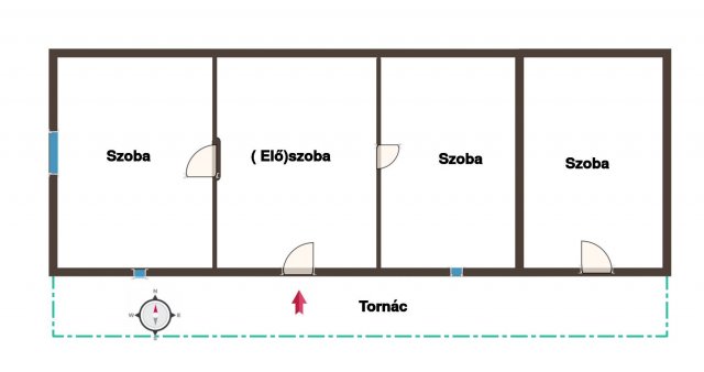 Eladó családi ház, Felcsúton 31 M Ft, 4 szobás