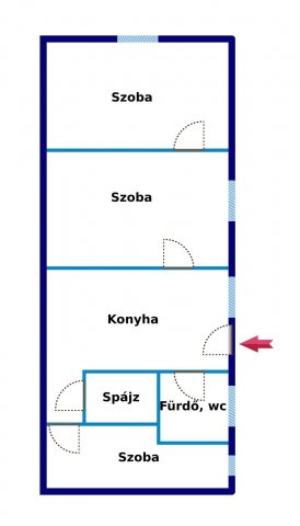 Eladó családi ház, Kecskeméten 44.5 M Ft, 3 szobás