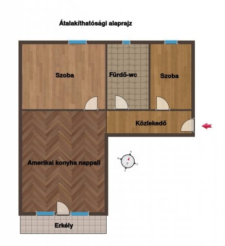 Eladó panellakás, Pécsett 40.6 M Ft, 2 szobás