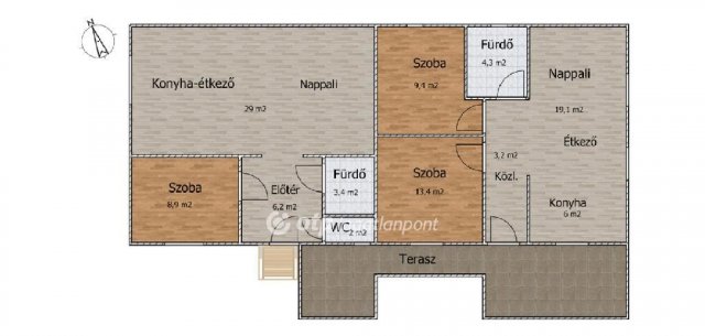 Eladó családi ház, Kiskunlacházán 56 M Ft, 5 szobás