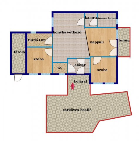 Eladó családi ház, Szombathelyen 69.3 M Ft, 3 szobás