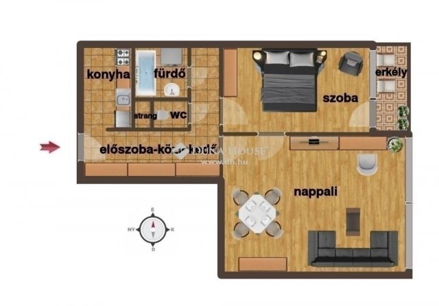 Eladó panellakás, Budapesten, XIV. kerületben 62 M Ft, 2 szobás