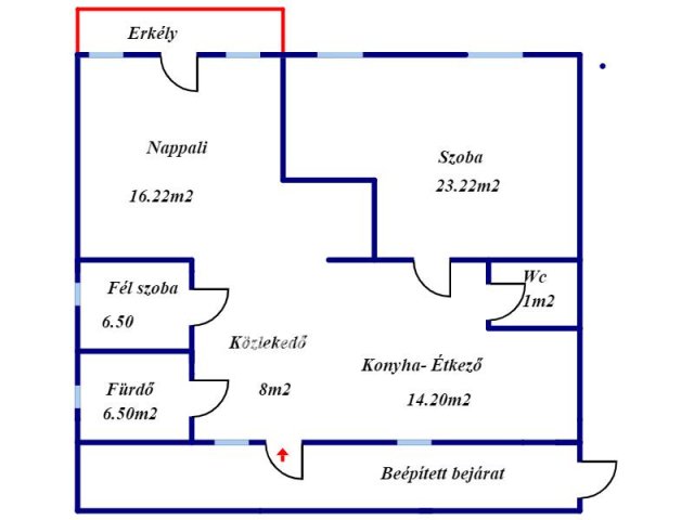 Eladó téglalakás, Mátészalkán 32.5 M Ft, 1+1 szobás