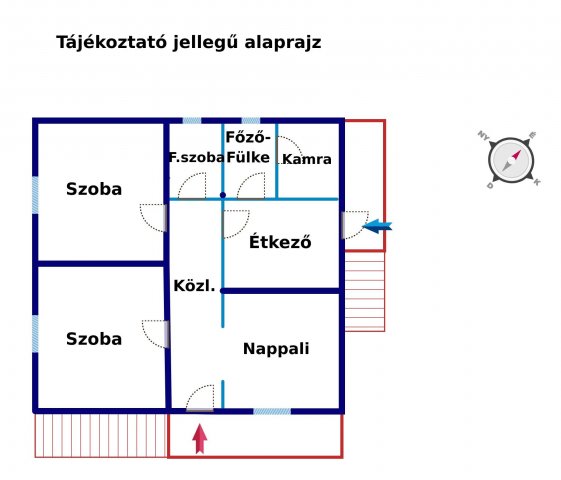 Eladó családi ház, Hernádon 56 M Ft, 3 szobás