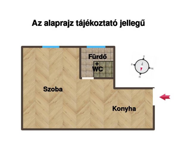 Eladó téglalakás, Budapesten, X. kerületben 27.8 M Ft, 1 szobás