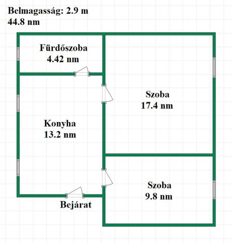 Eladó ikerház, Dunakeszin 54.9 M Ft, 2 szobás