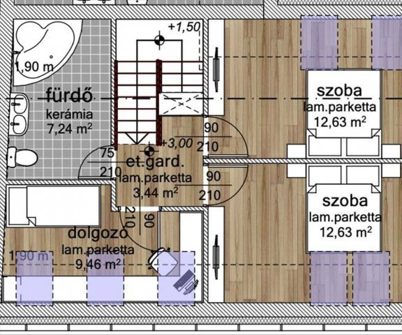 Eladó téglalakás, Vácon 117.9 M Ft, 4 szobás