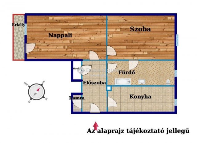 Eladó téglalakás, Szombathelyen 26.5 M Ft, 2 szobás