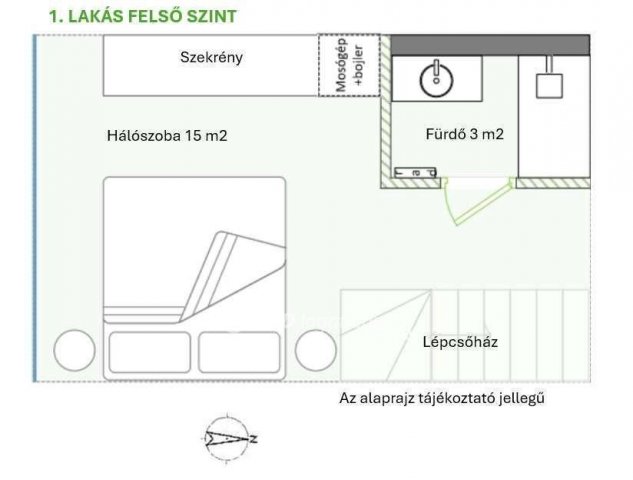 Eladó téglalakás, Budapesten, VI. kerületben 50 M Ft, 2 szobás