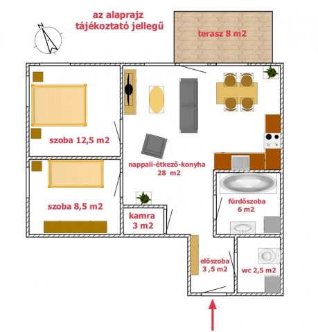 Eladó téglalakás, Szigetszentmiklóson 60 M Ft, 3 szobás