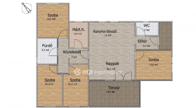 Eladó családi ház, Szigetbecsén 79.9 M Ft, 5 szobás