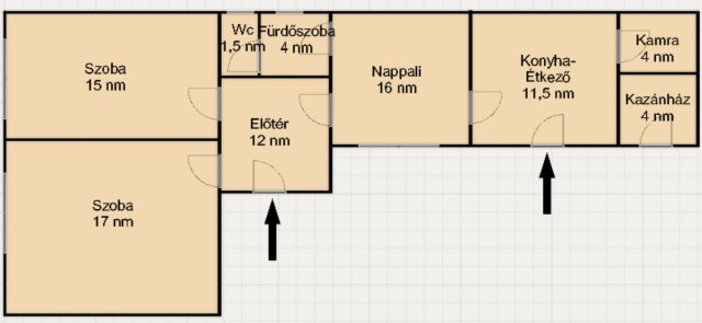 Eladó családi ház, Kállósemjénen, Jókai utcában 24.9 M Ft