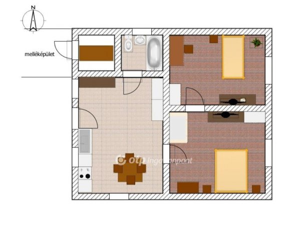 Eladó nyaraló, Csanyteleken 4.6 M Ft, 2 szobás