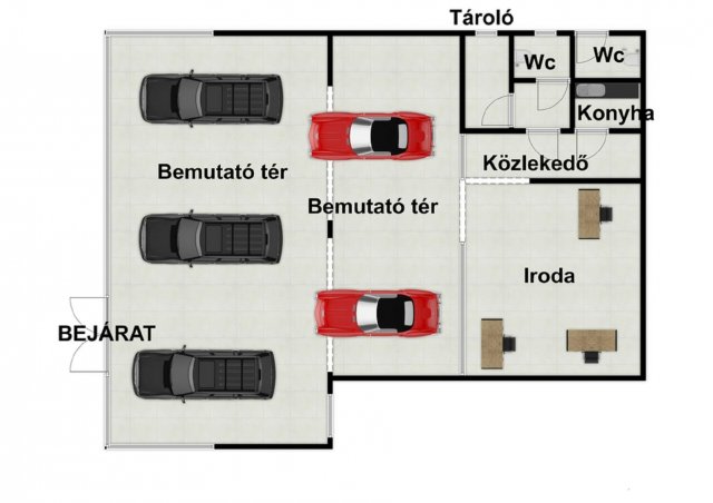 Kiadó üzlethelyiség, Vácon 350 E Ft / hó, 1 szobás