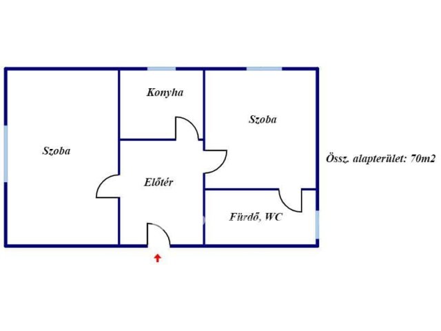 Eladó családi ház, Bodrogolasziban 12.9 M Ft, 1+1 szobás