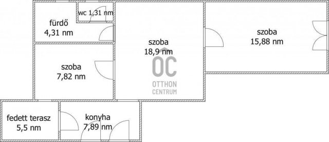 Eladó téglalakás, Cegléden 44 M Ft, 4 szobás