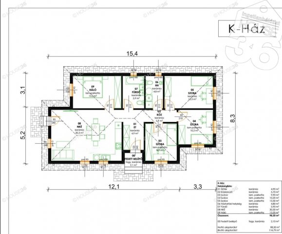 Eladó családi ház, Kecskeméten 70 M Ft, 5 szobás