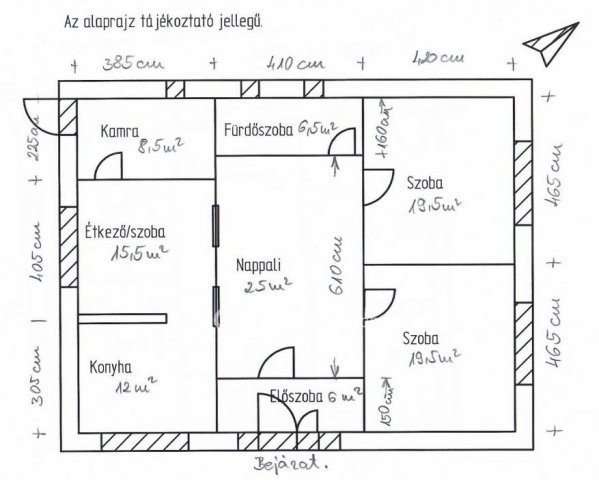 Eladó családi ház, Vanyarcon 53 M Ft, 3 szobás