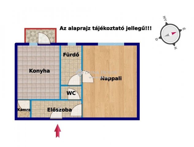 Eladó téglalakás, Budapesten, IV. kerületben 40.2 M Ft, 1 szobás