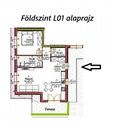 Eladó téglalakás, Monorierdőn 53.9 M Ft, 2 szobás