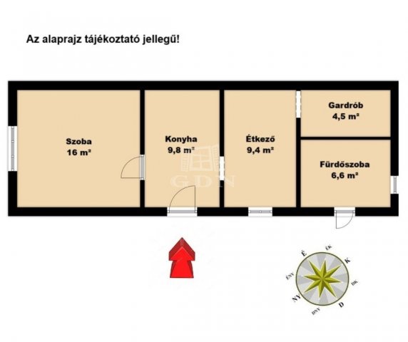 Eladó családi ház, Dányon 14 M Ft, 1 szobás