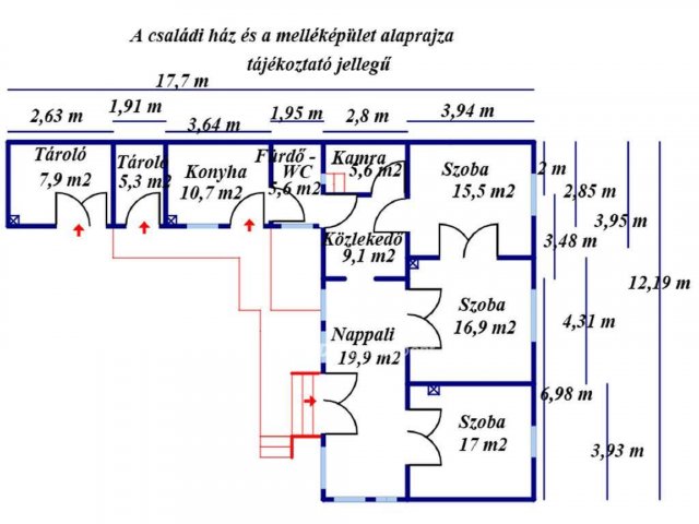 Eladó családi ház, Kiskunfélegyházán 37.79 M Ft, 3 szobás