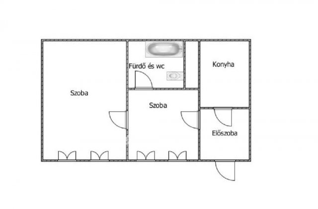 Eladó téglalakás, Mezőhegyesen 5.5 M Ft, 2 szobás