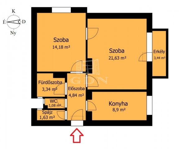 Kiadó téglalakás, albérlet, Miskolcon 120 E Ft / hó, 2 szobás