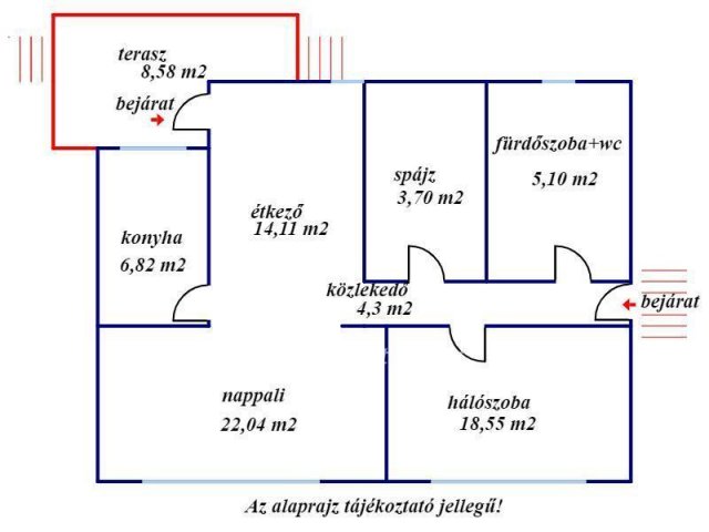 Eladó ikerház, Kecskeméten 69.5 M Ft, 2 szobás