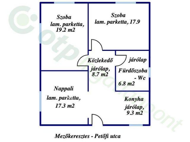 Eladó családi ház, Mezőkeresztesen 26.5 M Ft, 3 szobás