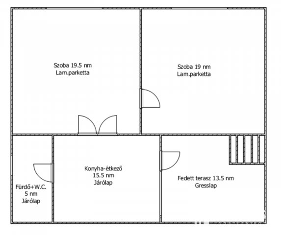 Eladó családi ház, Cereden 22.8 M Ft, 2 szobás