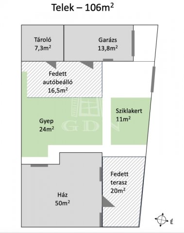 Eladó ikerház, Budapesten, XXII. kerületben 57.5 M Ft, 1+1 szobás
