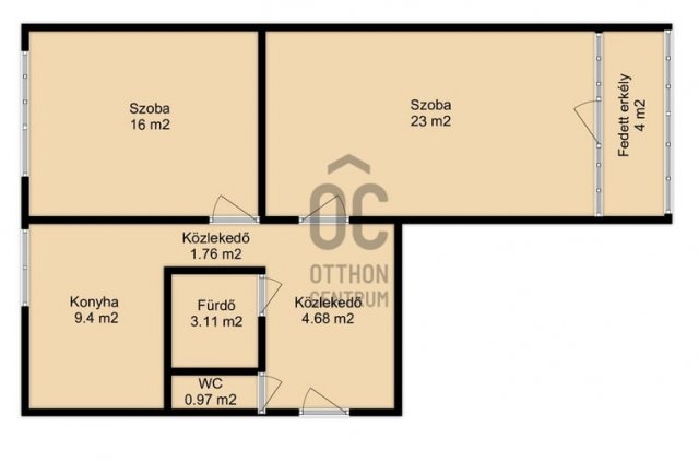 Eladó téglalakás, Zalaegerszegen 42 M Ft, 2 szobás
