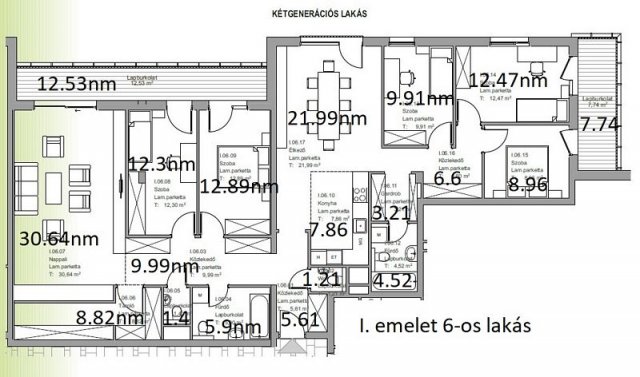 Eladó téglalakás, Érden 172.3 M Ft, 6 szobás