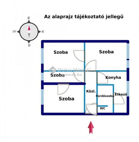 Eladó téglalakás, Kaposváron 43 M Ft, 4 szobás