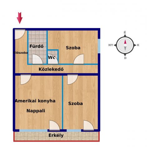 Eladó téglalakás, Pécsett 69.9 M Ft, 3 szobás