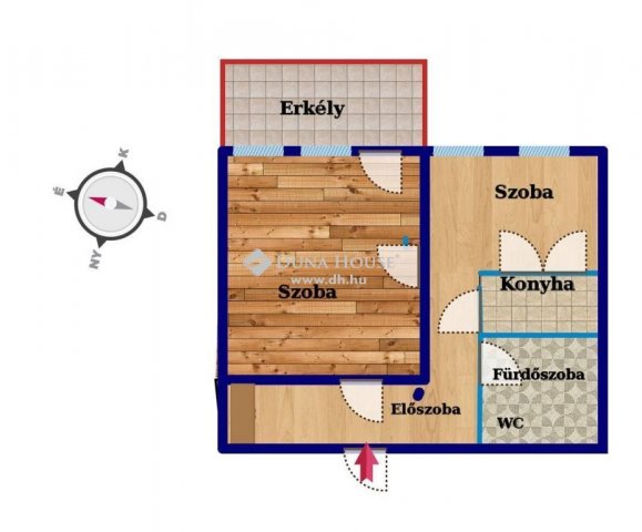 Eladó téglalakás, Szentendrén 40.9 M Ft, 1 szobás