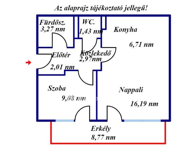 Eladó téglalakás, Kecskeméten 43.2 M Ft, 1+1 szobás