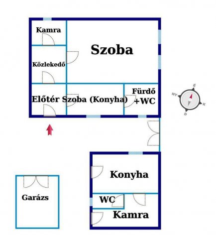 Eladó családi ház, Kiskunfélegyházán 14.9 M Ft, 1 szobás