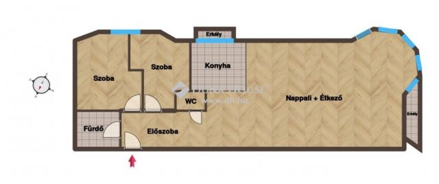 Kiadó téglalakás, albérlet, Budapesten, V. kerületben, 3 szobás