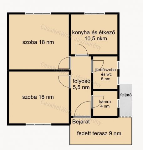 Eladó családi ház, Besenyszögön 19.9 M Ft, 2 szobás