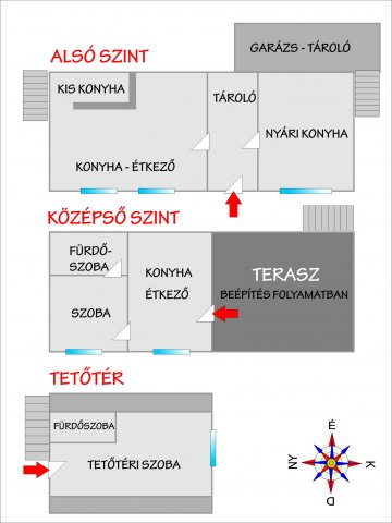 Eladó családi ház, Pécsett 49.9 M Ft, 3 szobás