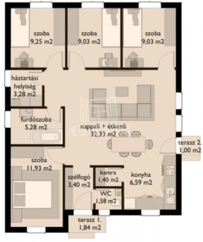 Eladó családi ház, Ballószögön 71.9 M Ft, 4 szobás