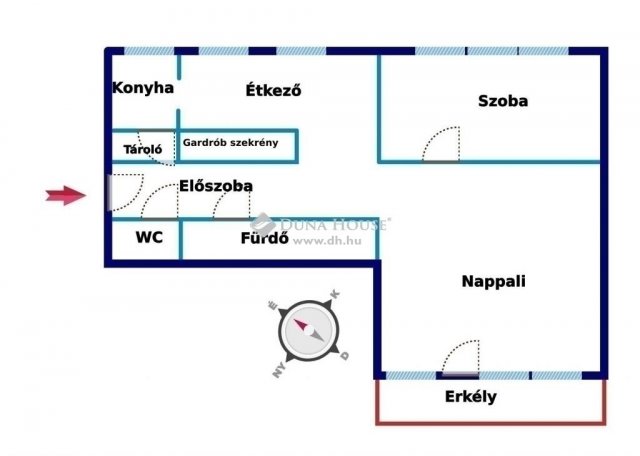Eladó téglalakás, Szigetszentmiklóson 55 M Ft, 2 szobás